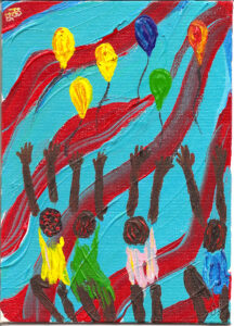 Girls Chasing Balloons (Haiti series)