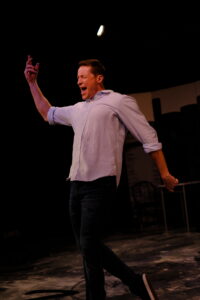 Joshua Nettinga (Clock Cast) performing "Moving Too Fast" in the Greenbelt Arts Center production of The Last Five Years.

Photos by Kris Northrup