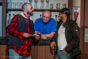 Taylor Peppers (Jason), Larry LaRose (Stan) and Joshua Prescott (Chris). Photo credit Mark McLaughlin